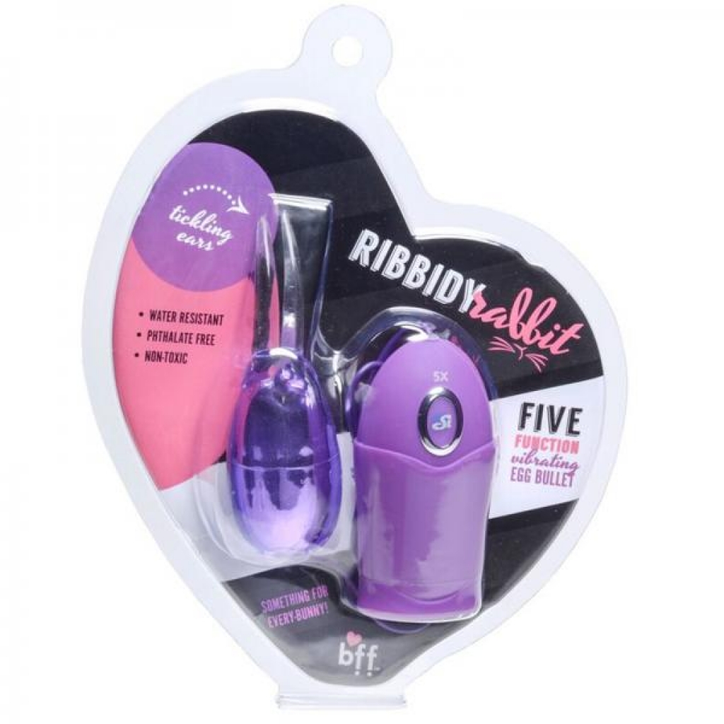 Bff Ribbidy Rabbit Egg Bullet Purple - Bullet Vibrators