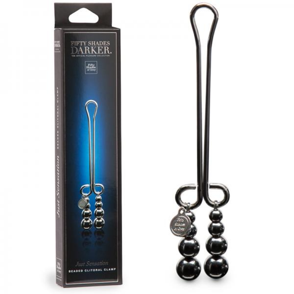 Fifty Shades Darker Just Sensation Beaded Clitoral Clamp - Nipple Clamps