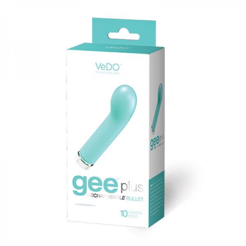 Vedo Geeplus Rechargeable Vibe - Tease Me Turquoise - G-Spot Vibrators