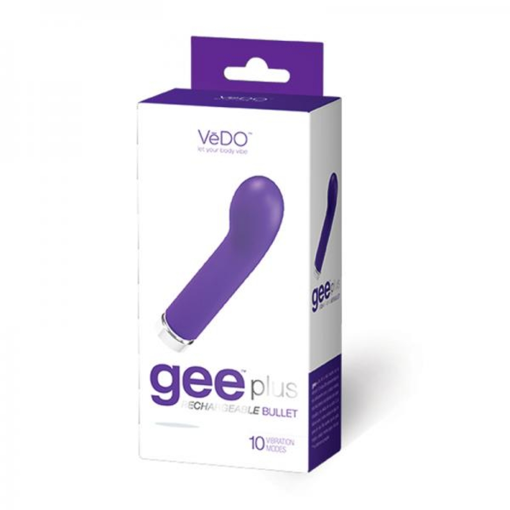 Vedo Geeplus Rechargeable Vibe - Into You Indigo - G-Spot Vibrators