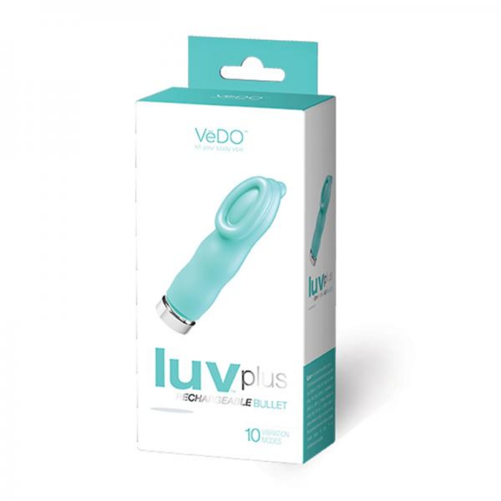 Vedo Luvplus Rechargeable Vibe - Tease Me Turquoise - Clit Cuddlers
