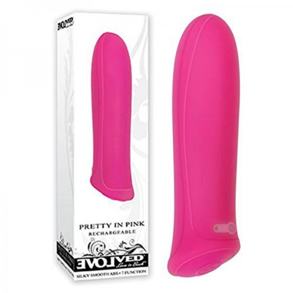 Evolved Pretty In Pink Silicone Rechargeable - Bullet Vibrators