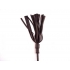 Rouge Leather Wooden Handle Riding Crop Black - Crops