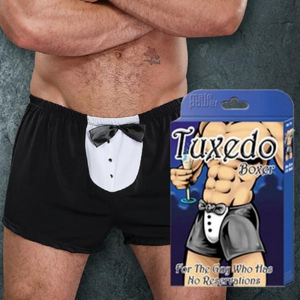 Tuxedo Boxer Black - Mens Underwear