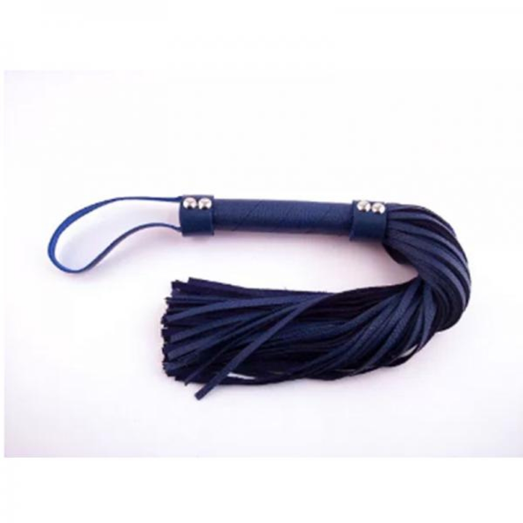 Rouge H-style Leather Flogger Blue - Floggers