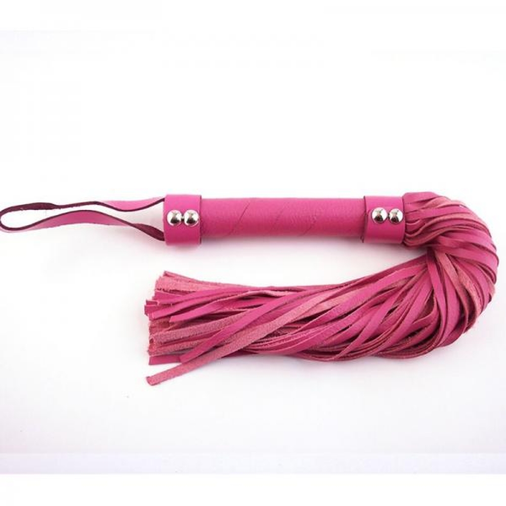 Rouge H-style Leather Flogger Pink - Floggers