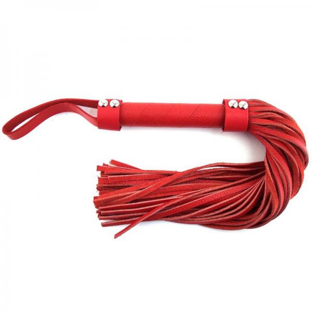 Rouge H-style Leather Flogger Red - Floggers