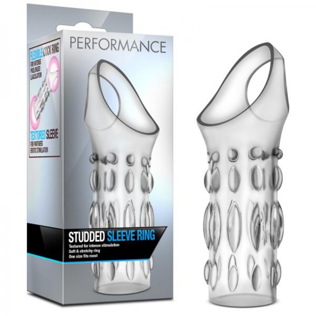 Performance - Studded Sleeve Ring - Clear - Penis Sleeves & Enhancers
