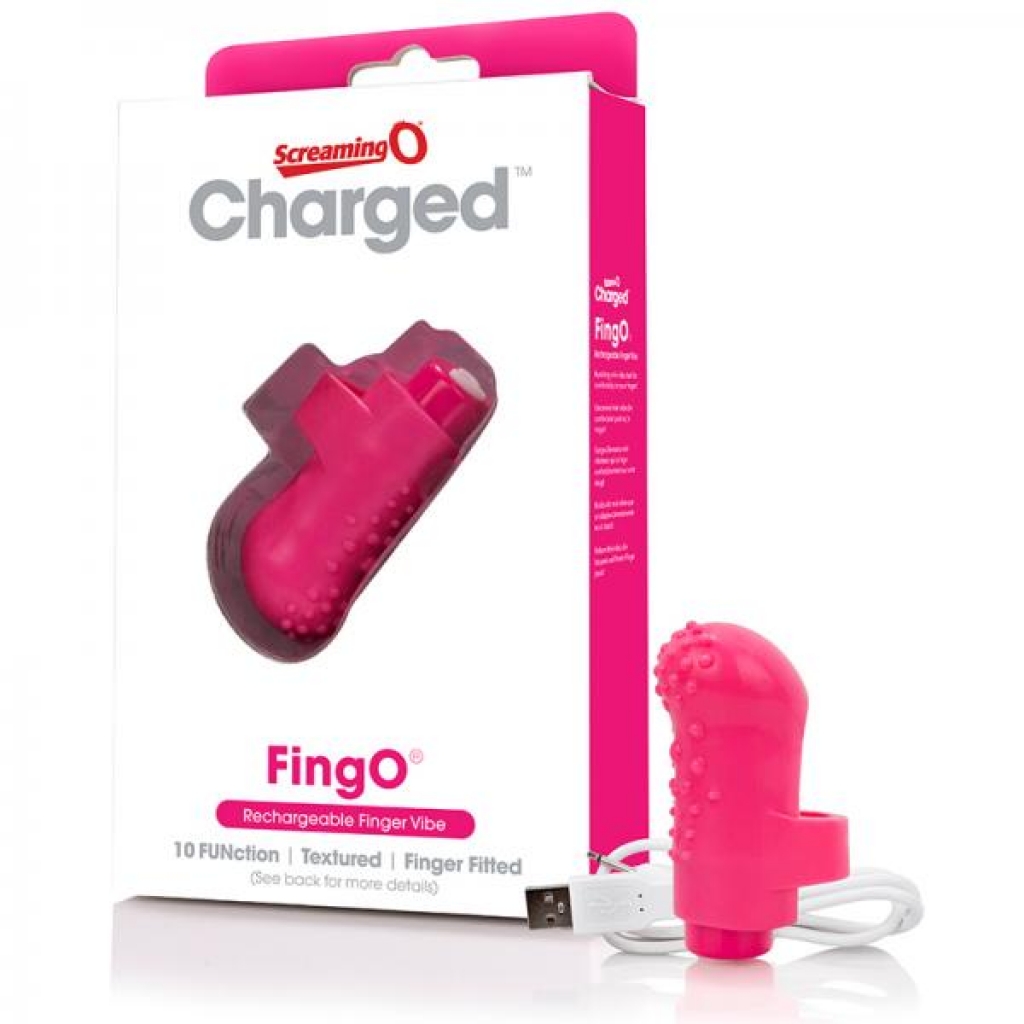 Screaming O Charged Fingo Vooom Mini Vibe - Pink - Finger Vibrators