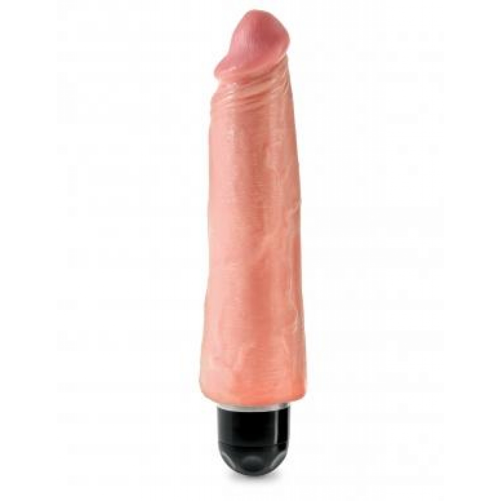 King Cock 8 inches Vibrating Stiffy Beige - Realistic