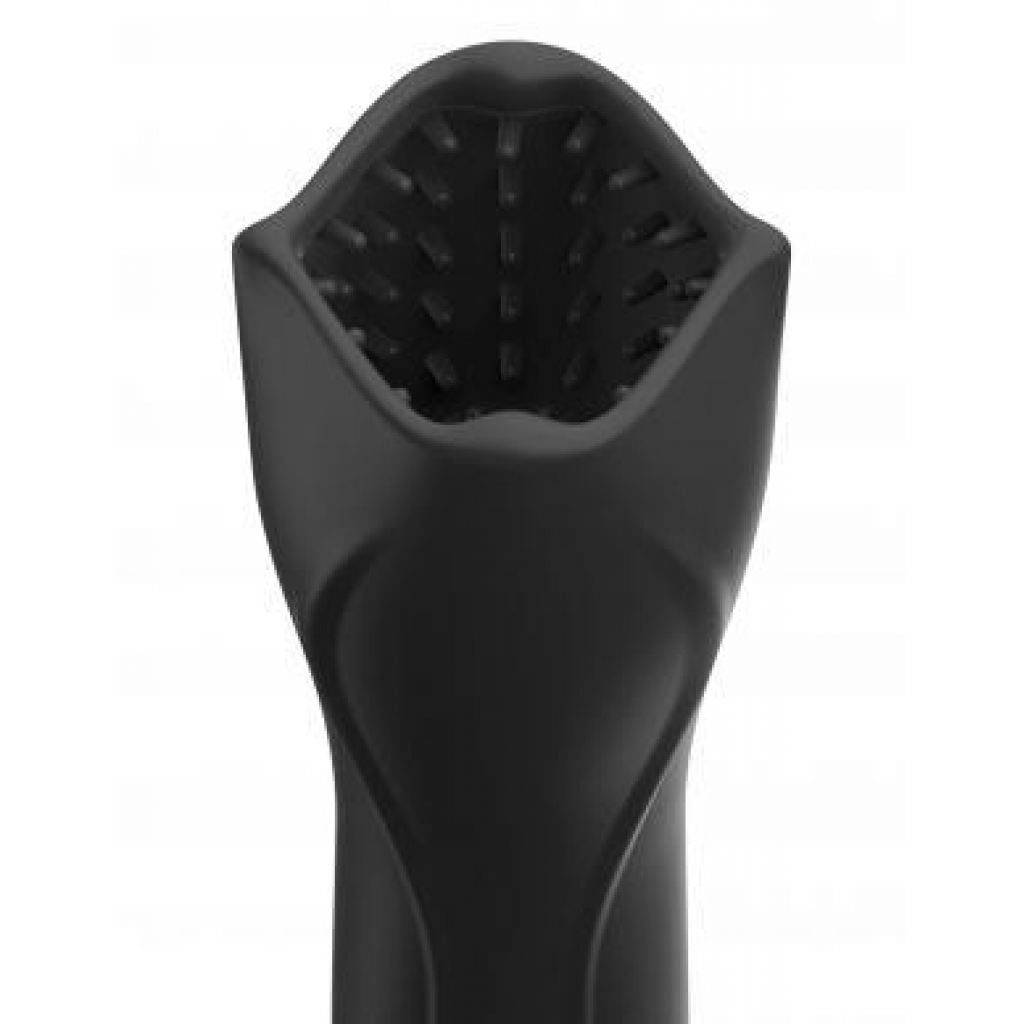 PDX Elite Vibrating Roto-Teazer Black - Masturbation Sleeves