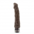 Dr Skin Vibe 6 8.75 inches Chocolate Brown Vibrating Dildo - Realistic