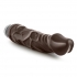 Dr Skin Vibe 6 8.75 inches Chocolate Brown Vibrating Dildo - Realistic