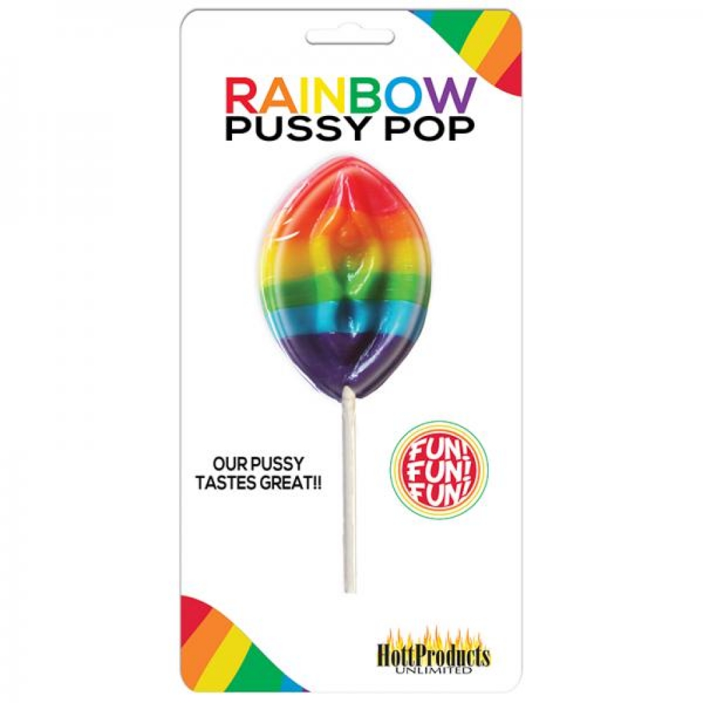 Rainbow Pussy Pop Carded - Adult Candy and Erotic Foods