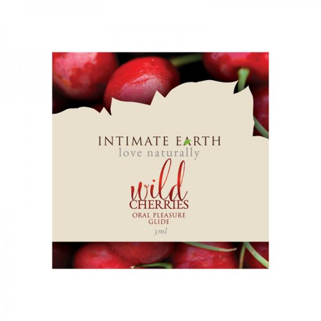 Intimate Earth Wild Cherries Oral Pleasure Glide .10oz - Lickable Body