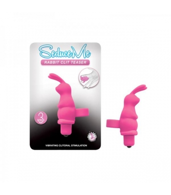 Seduce Me Rabbit Clit Teaser 3 Speed Waterproof Pink - Clit Cuddlers