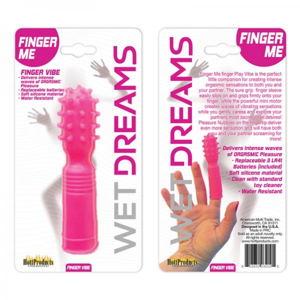 Wet Dreams Finger Me Single Motor Finger Play Vibe Magenta - Finger Vibrators