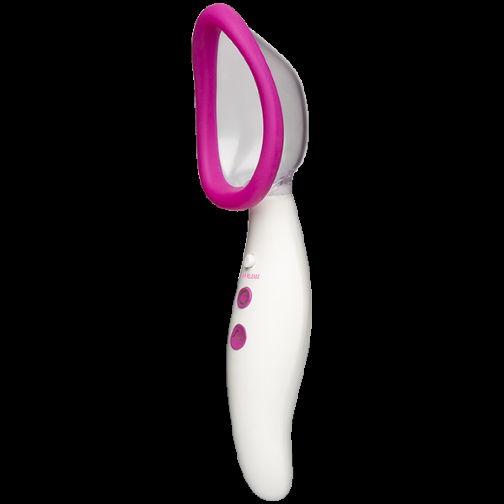 Automatic Pussy Pump Vibrating Pink White - Clit Suckers & Oral Suction