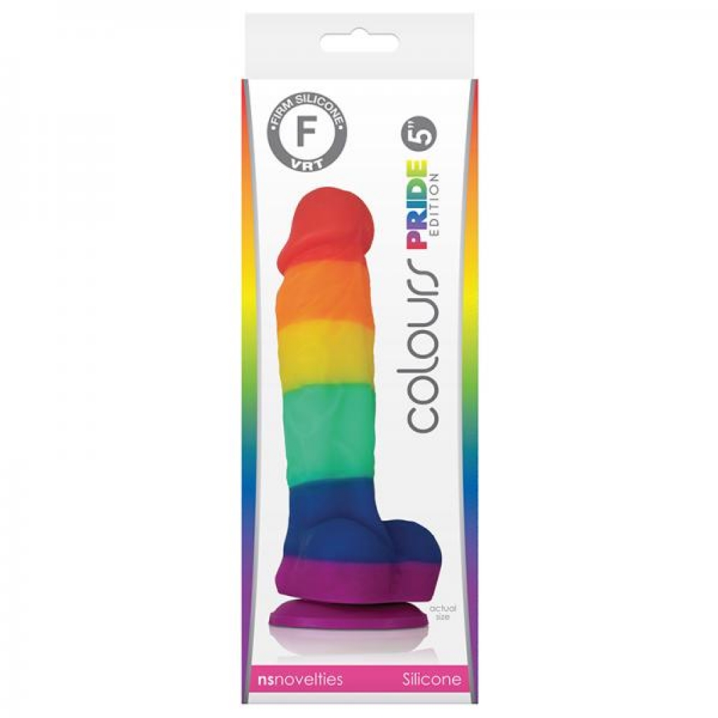 Colours - Pride Edition - 5in Dildo - Rainbow - Realistic Dildos & Dongs