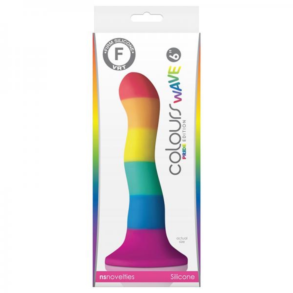 Colours - Pride Edition - 6in Wave Dildo - Rainbow - G-Spot Dildos