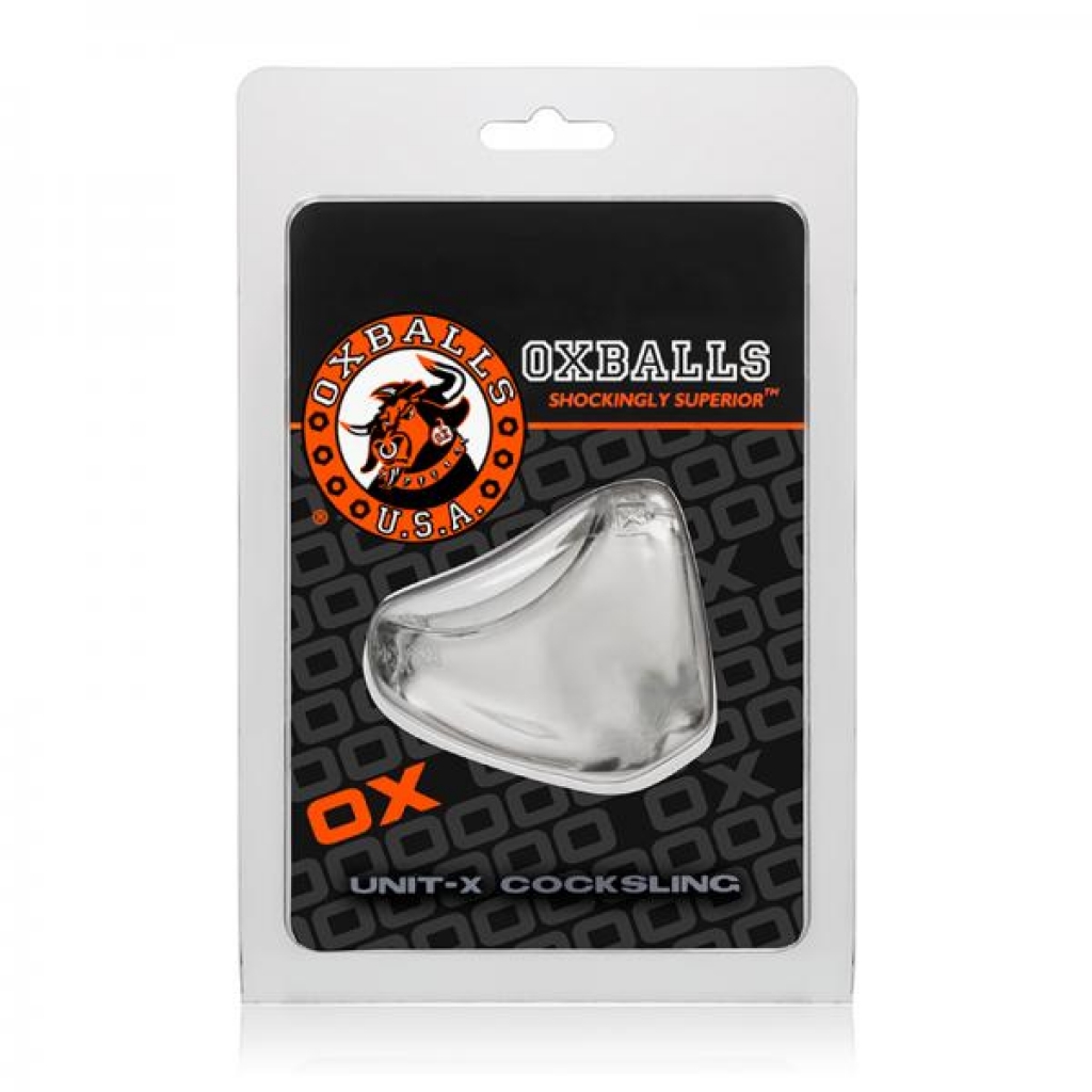 Oxballs Unit-x, Cocksling, Clear - Couples Vibrating Penis Rings