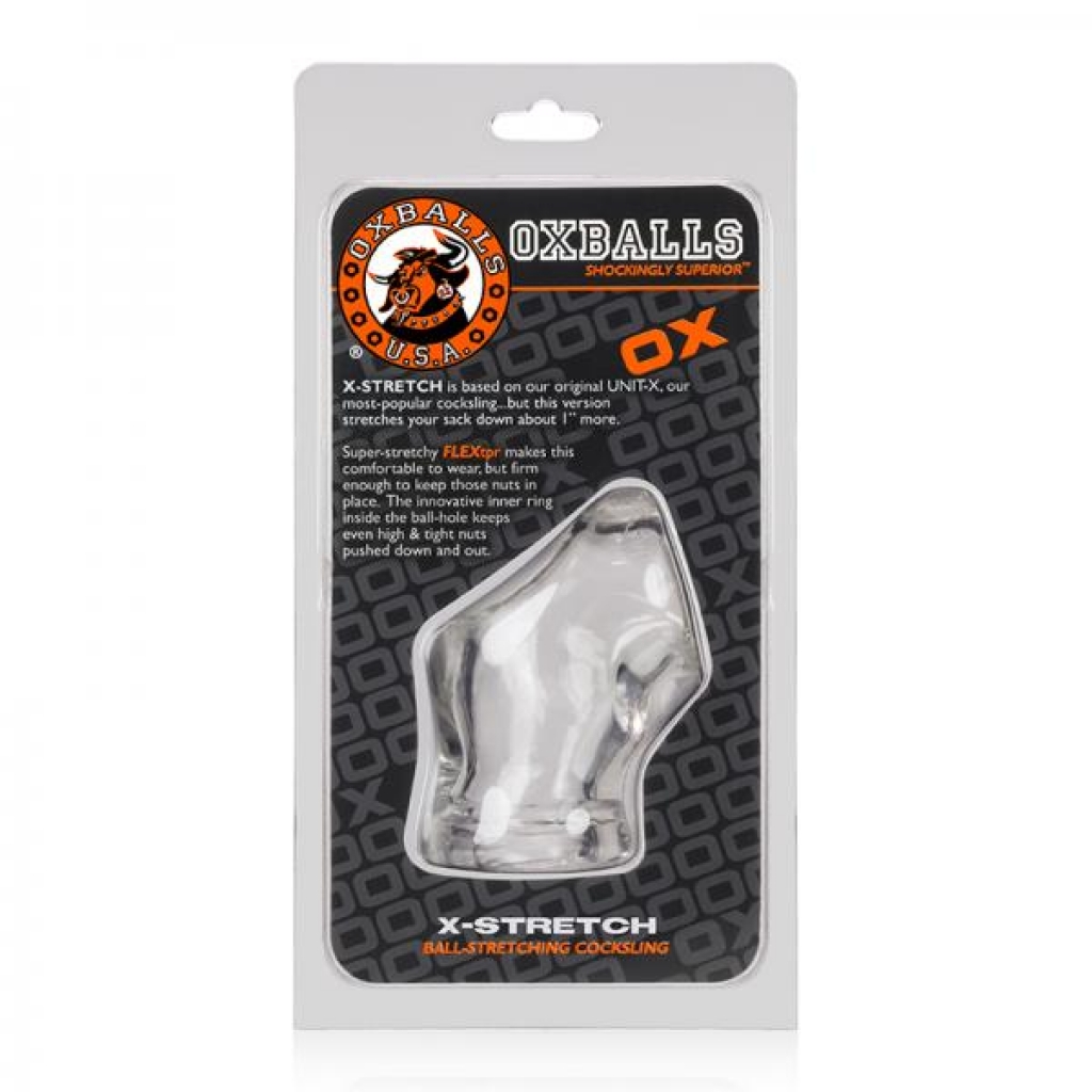 Oxballs Unit-x Stretch, Cocksling, Clear - Mens Cock & Ball Gear
