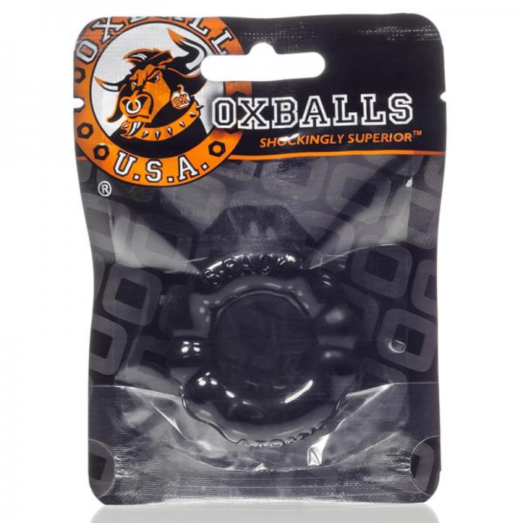 Oxballs 6-pack, Cockring, Black - Couples Vibrating Penis Rings