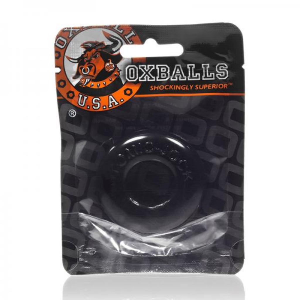 Oxballs Do-nut- 2, Cockring, Large, Black - Couples Vibrating Penis Rings