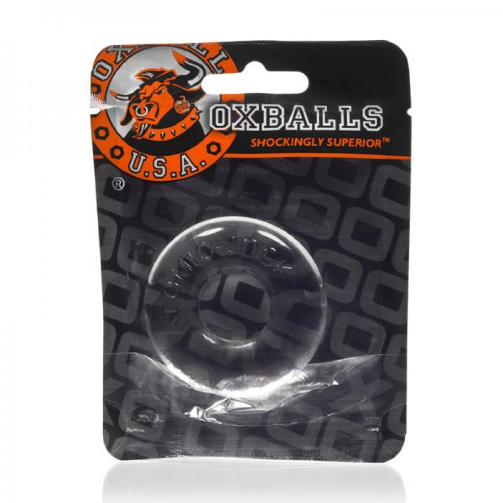 Oxballs Do-nut- 2, Cockring, Large, Clear - Couples Vibrating Penis Rings