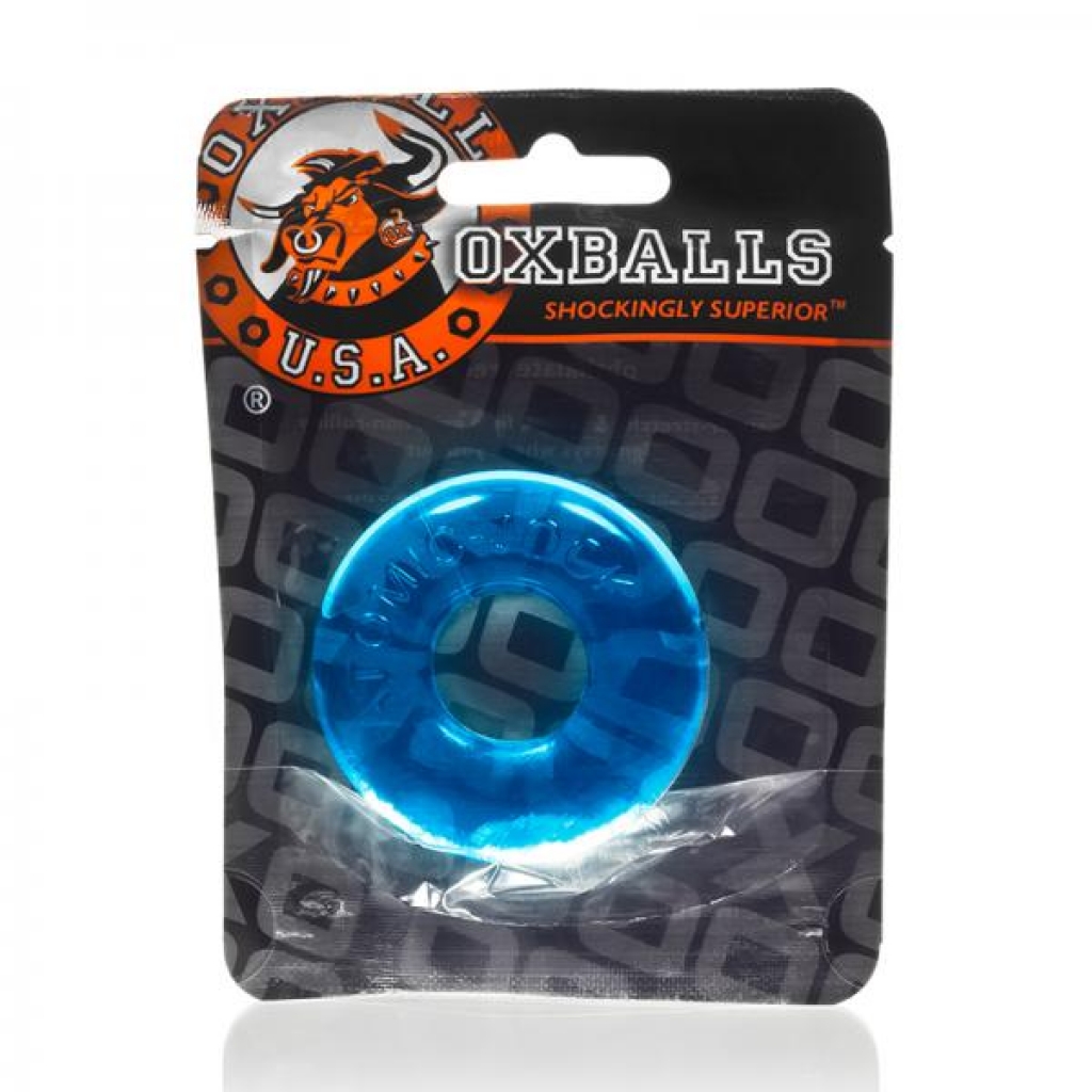 Oxballs Do-nut- 2, Cockring, Large, Ice Blue - Couples Vibrating Penis Rings