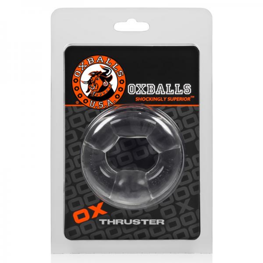 Oxballs Thruster Cockring, Clear - Couples Vibrating Penis Rings
