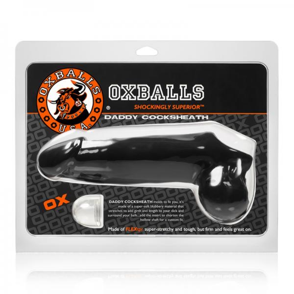 Oxballs Daddy Cocksheath, Black - Penis Extensions