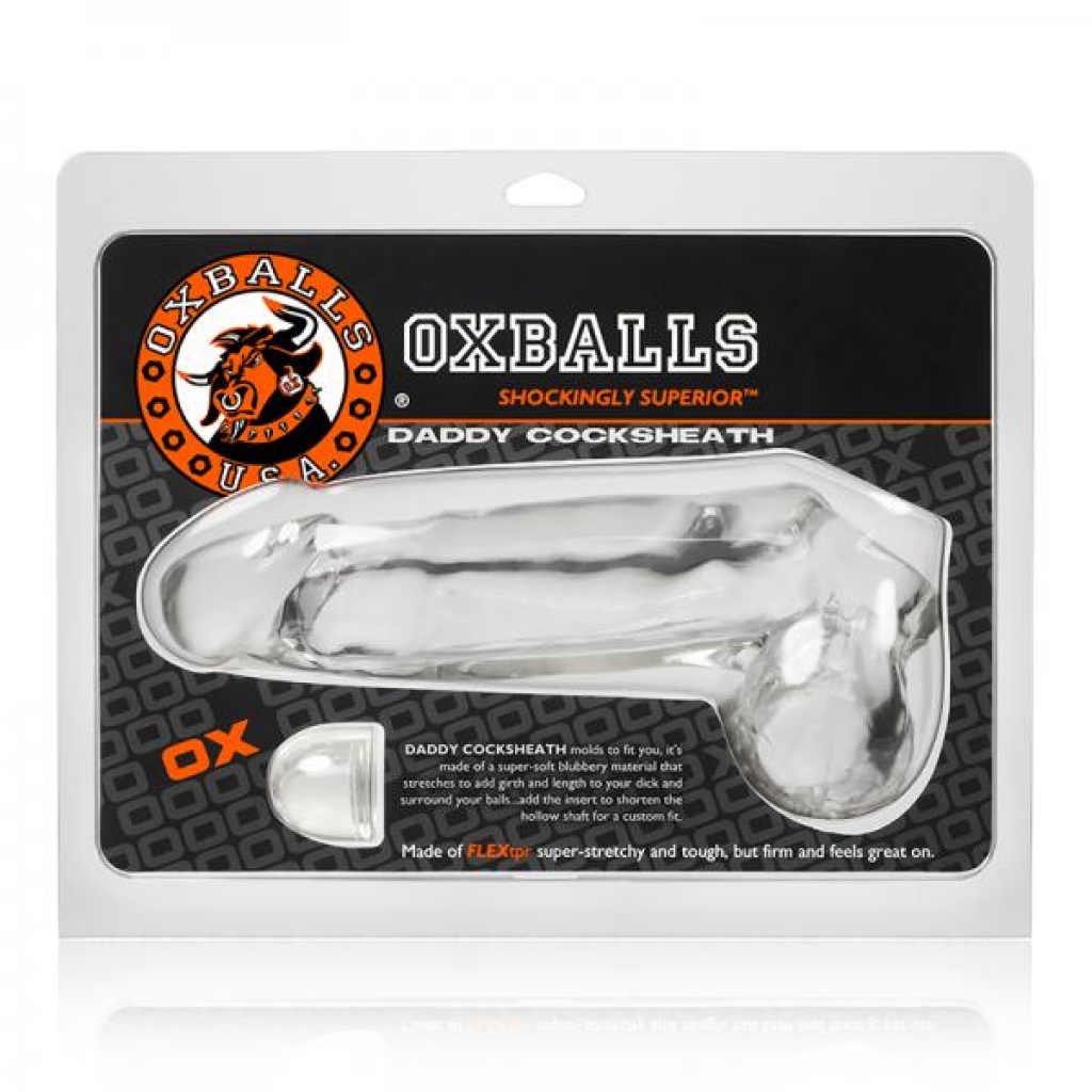 Oxballs Daddy Cocksheath, Clear - Penis Extensions