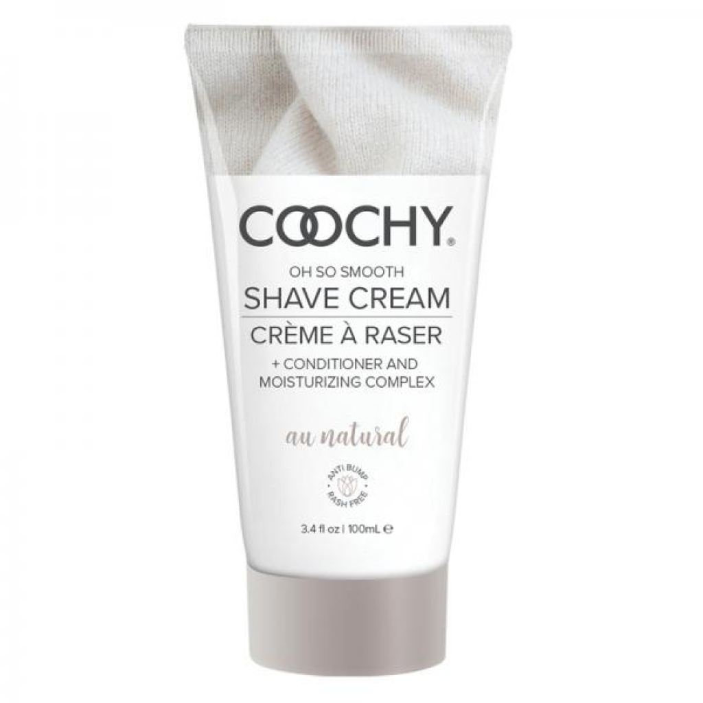 Coochy Shave Cream Au Natural 3.4oz - Shaving & Intimate Care