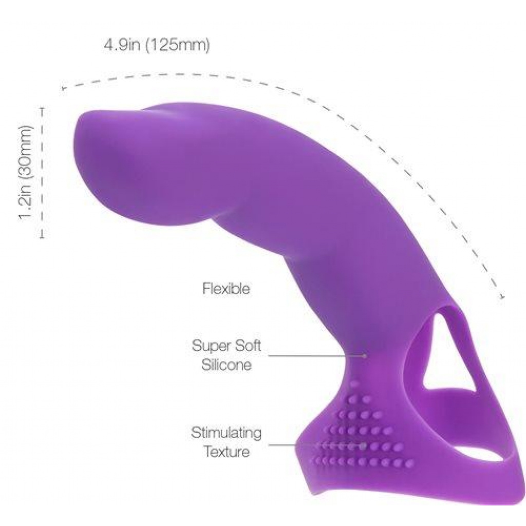 Simple And True Extra Touch Finger Dong Purple - G-Spot Dildos
