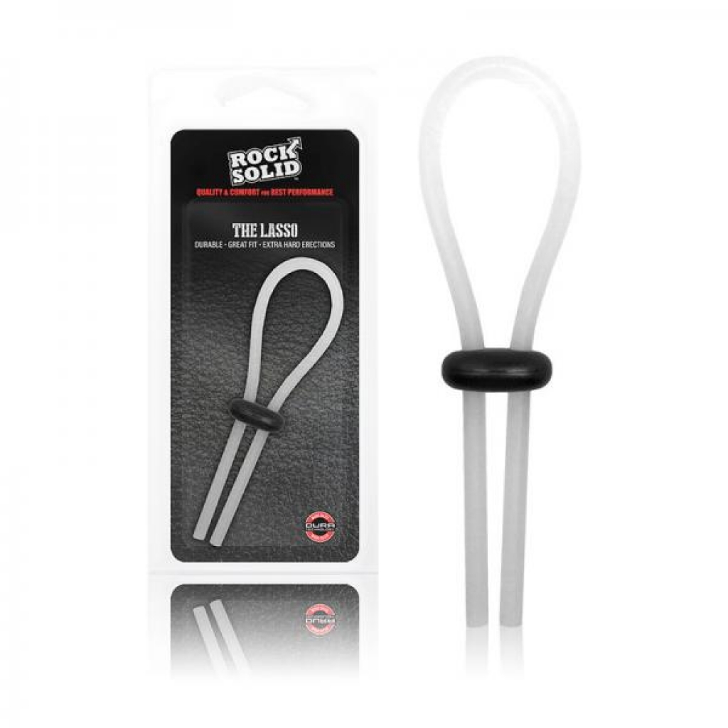 Rock Solid The Lasso Double Lock Adjustable Translucent - Adjustable & Versatile Penis Rings