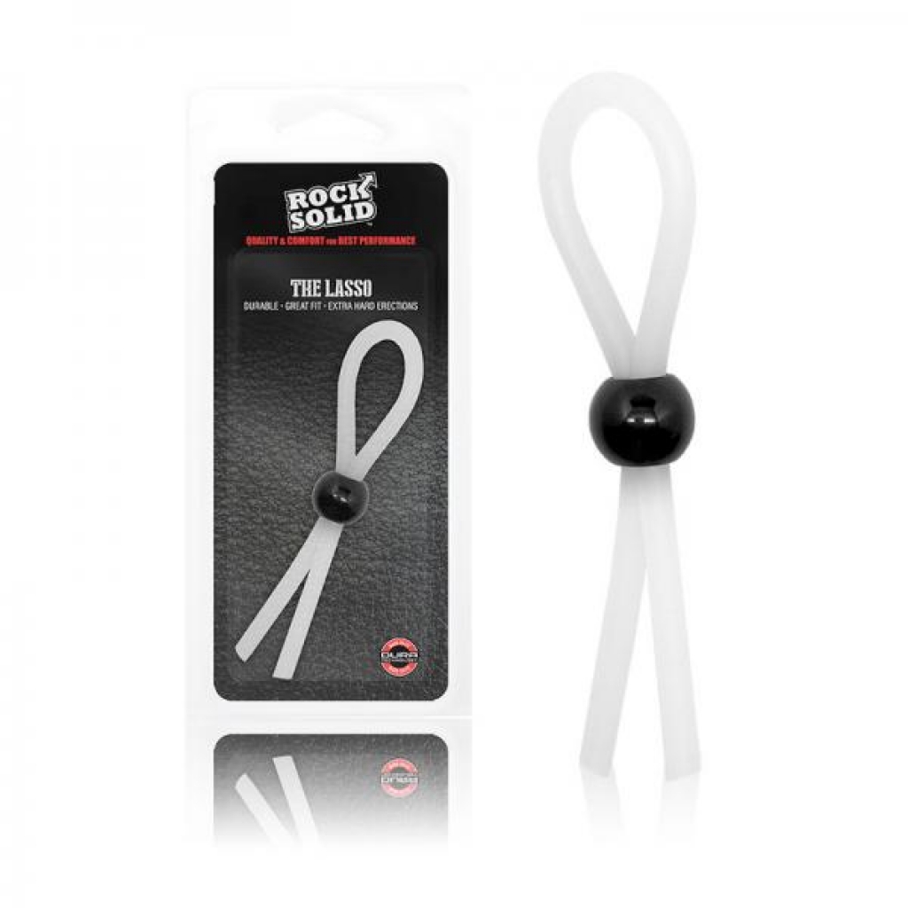 Rock Solid The Lasso Single Lock Adjustable Translucent - Adjustable & Versatile Penis Rings