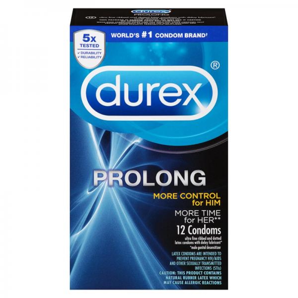 Durex Prolong 12pk - Condoms