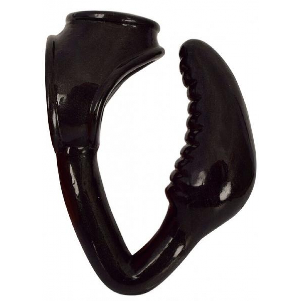 Royal Hiney Red The Earl Black Cock Ring Butt Plug Combo - Anal Plugs