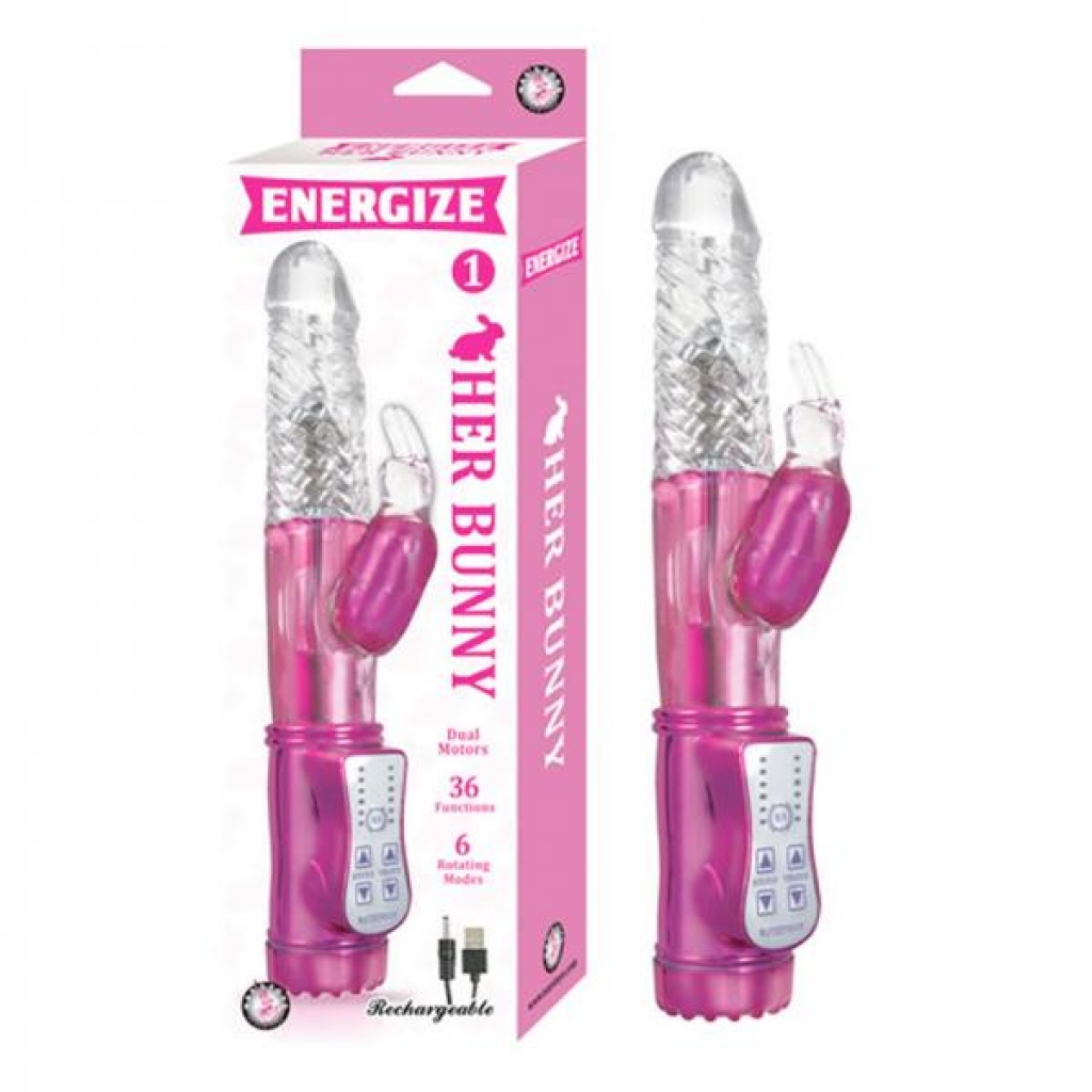 Energize Her Bunny 1 Pink Rabbit Vibrator - Rabbit Vibrators