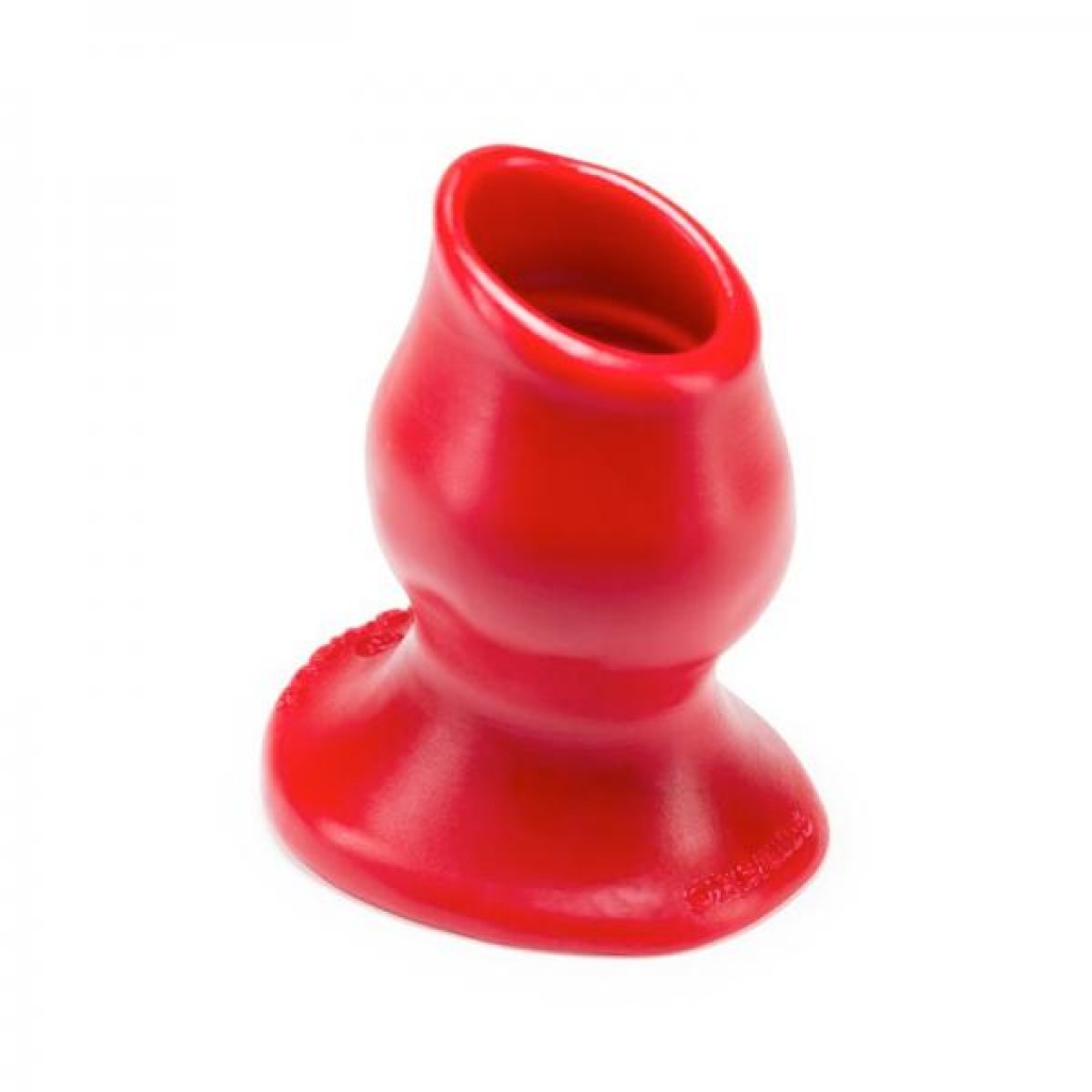 Oxballs Pighole-3, Hollow Plug, Large, Red - Anal Plugs