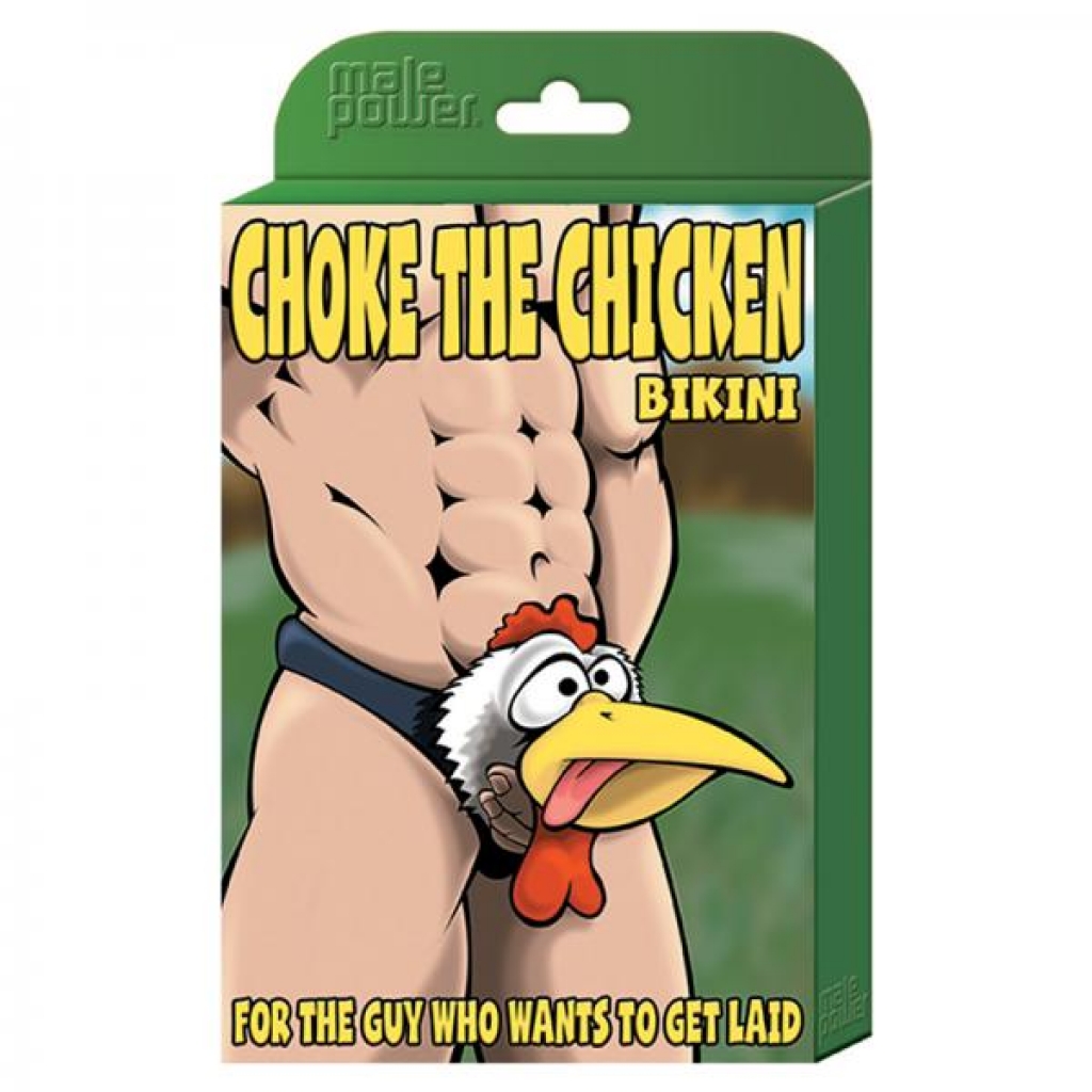 Male Power Novelty Choke The Chckn Bikni Blk 1sz - Mens Underwear