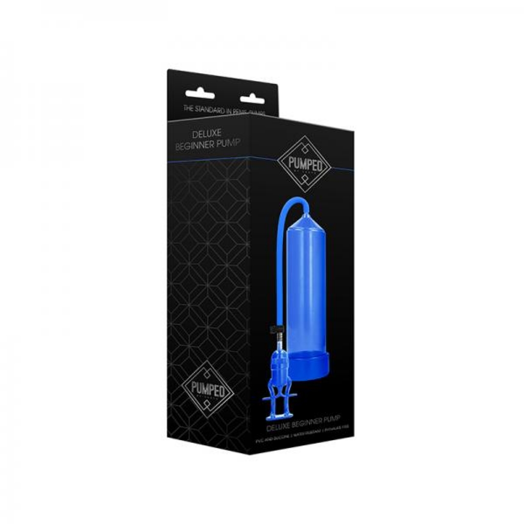 Pumped Deluxe Beginner Pump - Blue - Penis Pumps