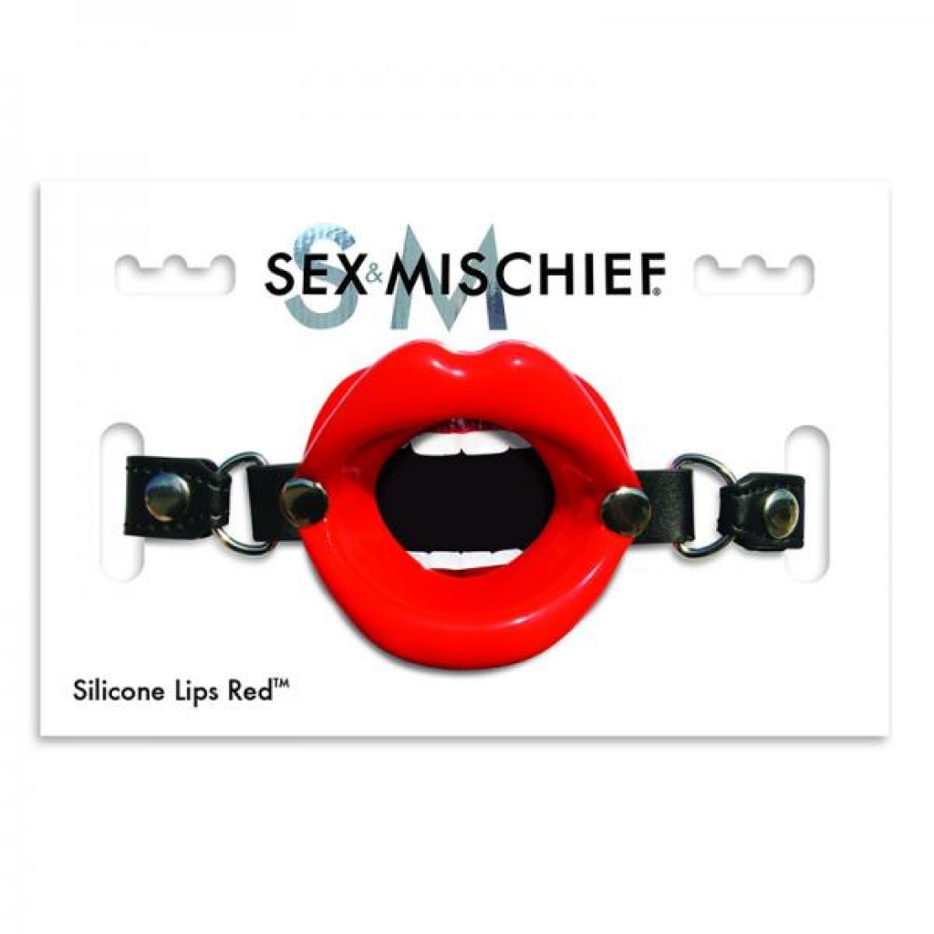 S&m Silicone Lips- Red - Ball Gags