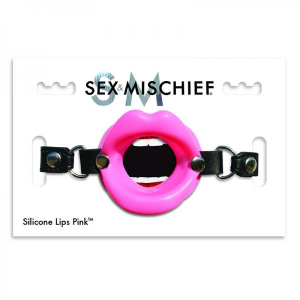 S&m Silicone Lips- Pink - Ball Gags