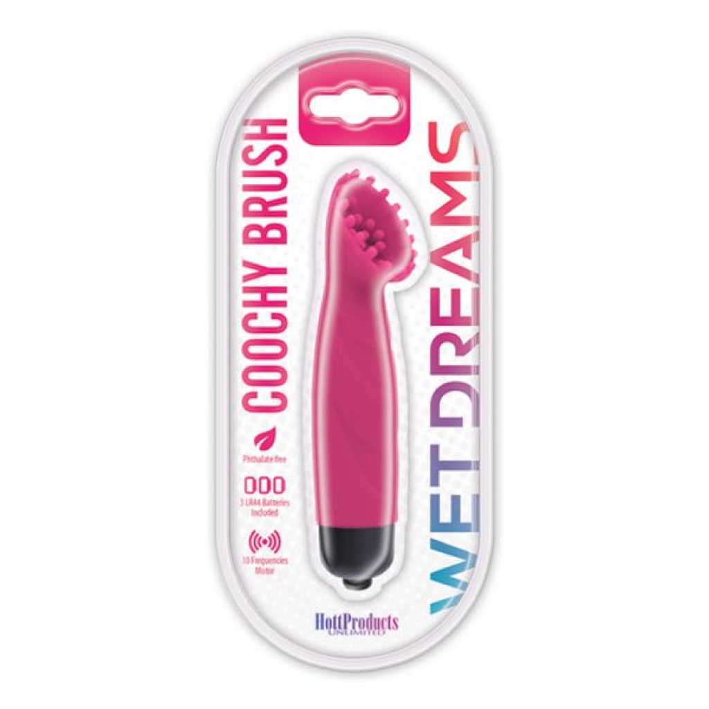 Wet Dreams Coochy Brush 10 Function Magenta - Clit Cuddlers