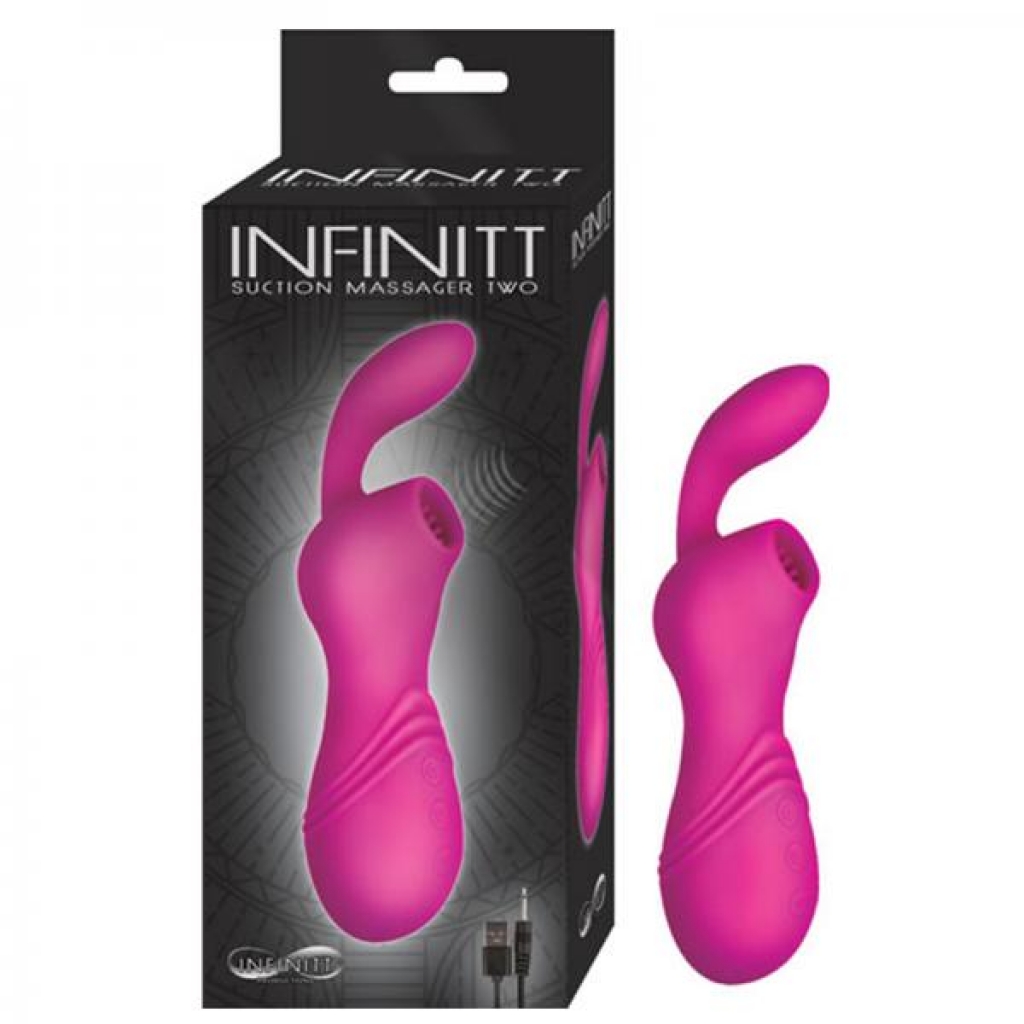 Infinitt Suction Massager Two Pink - Clit Suckers & Oral Suction
