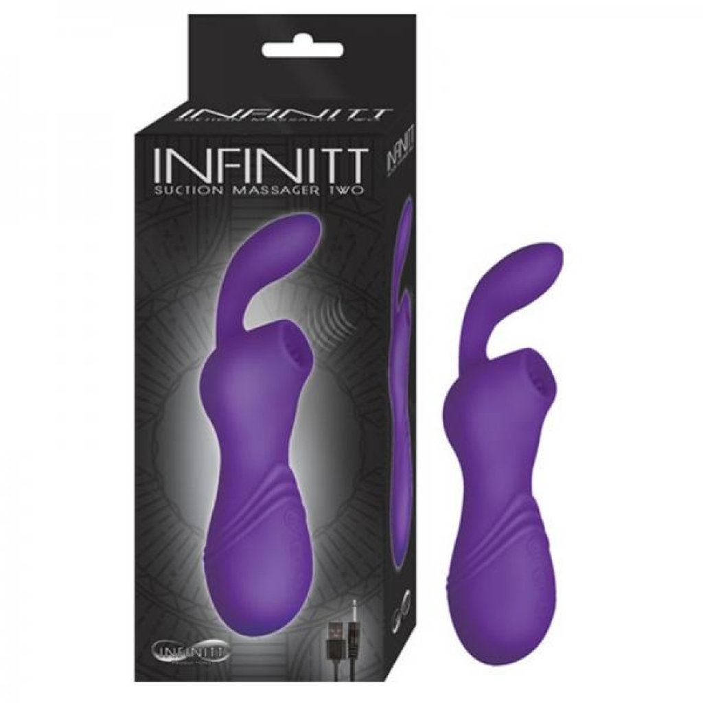 Infinitt Suction Massager Two Purple - G-Spot Vibrators Clit Stimulators