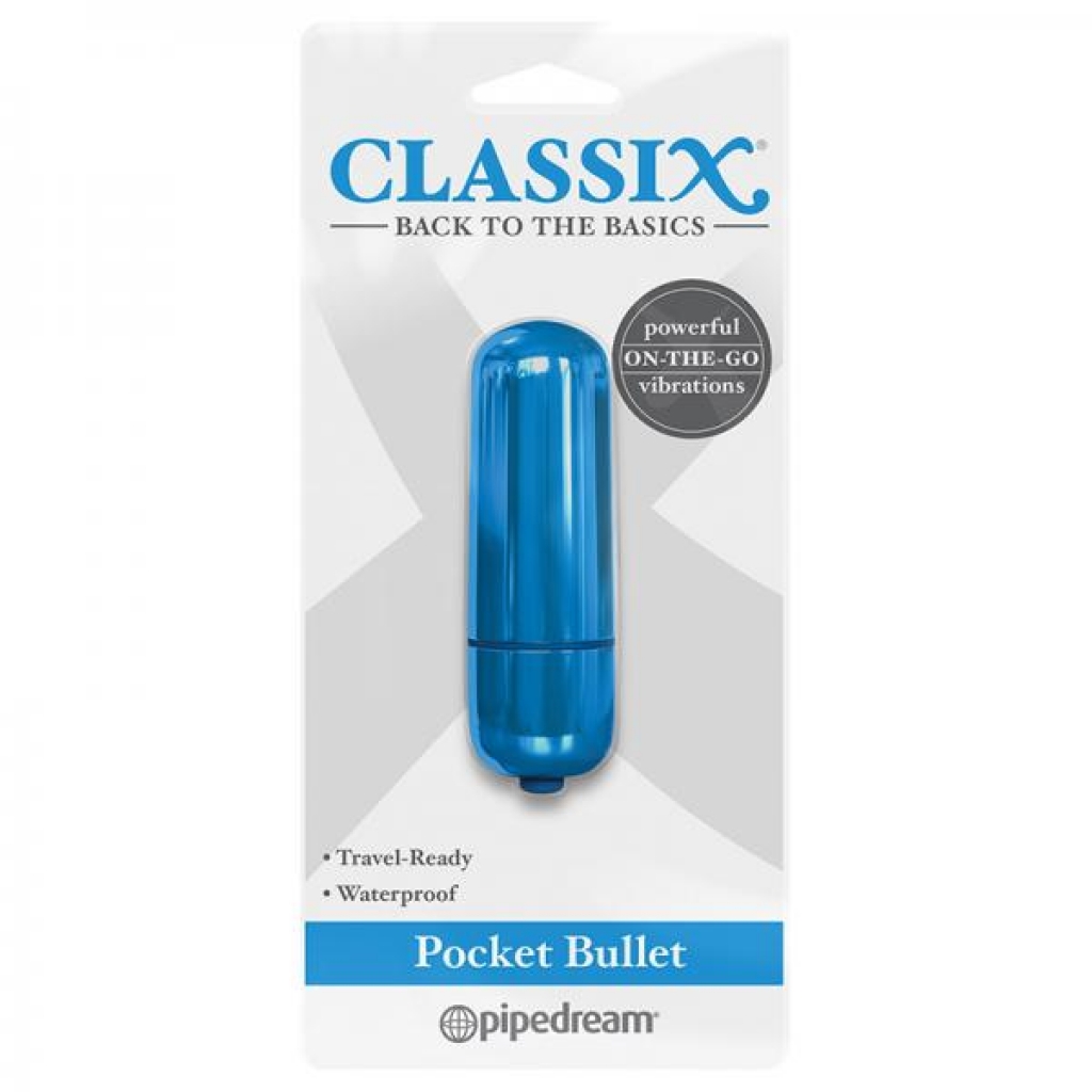 Classix Pocket Bullet Blue - Bullet Vibrators