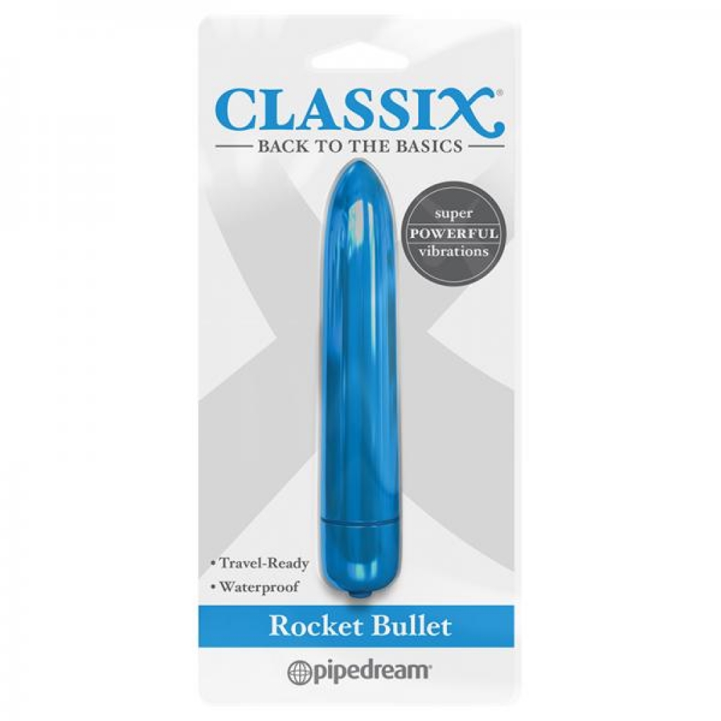 Classix Rocket Bullet Blue - Bullet Vibrators